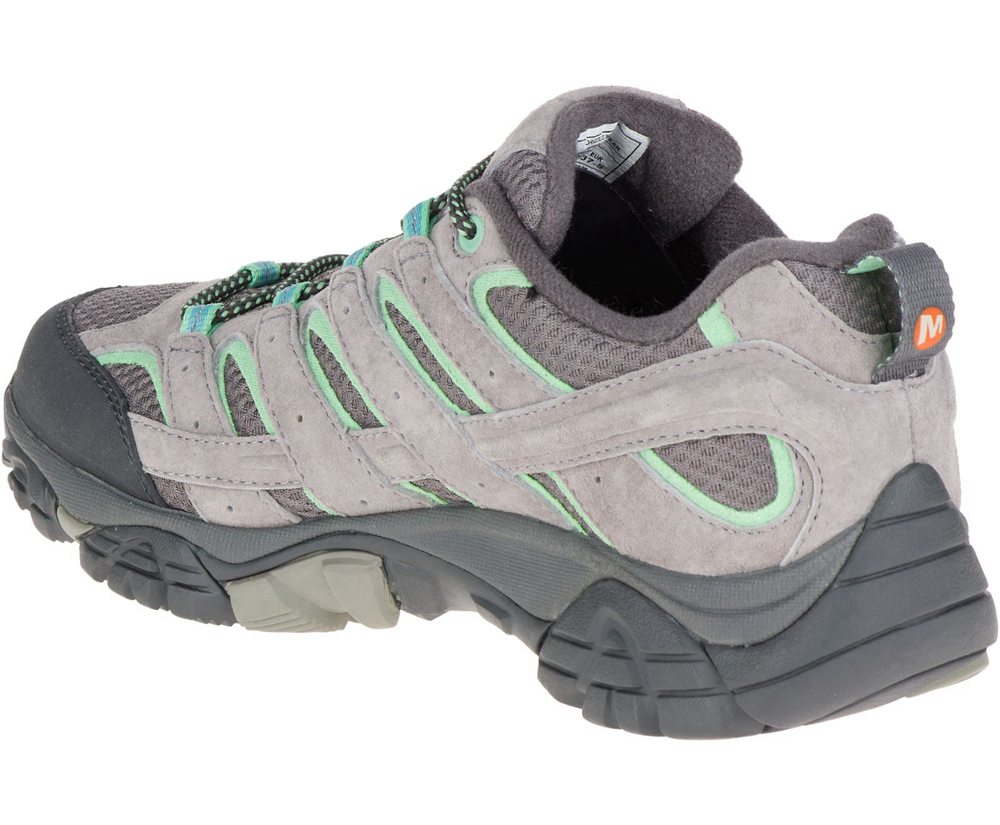 Merrell Vandresko Dame - Moab 2 Waterproof - Grå/Mintgrønne - MBU968243